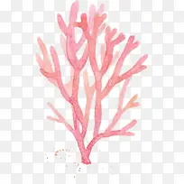 水族馆装饰 粉色 植物