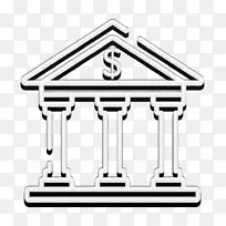 银行标志 金融标志 圆柱