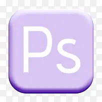 文件类型图标 紫色 文本