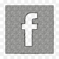 固体社交媒体图标图标 灰色 十字架