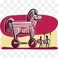 粉色 卡通 骑马玩具