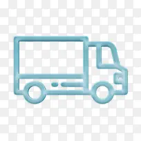 业务管理图标 卡车图标 送货卡车图标