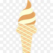 卡通 软冰淇淋 冰淇淋
