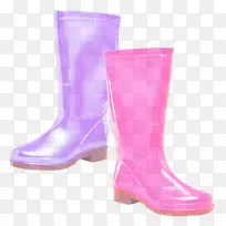 鞋类 粉色 靴子