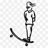 滑板 滑板设备 站立