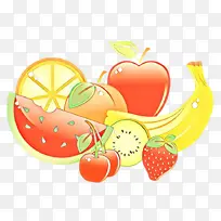 卡通 天然食品 水果