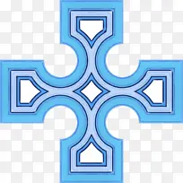 十字架 绿松石 符号