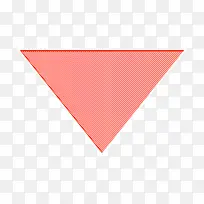 向下图标 三角形图标 红色