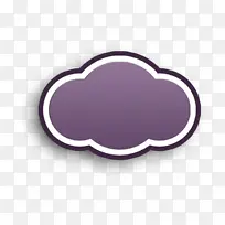 云图标 紫罗兰色 紫色