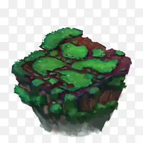 绿色 动画 岩石