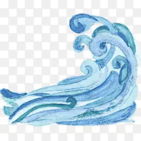 蓝色 水 海豚