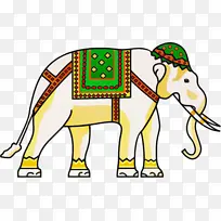 印度大象大象工作动物野生动物