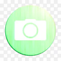 相机图标 圆圈图标 绿色图标