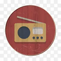 音频图标 收音机图标 圆圈