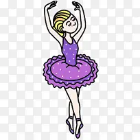 紫色 服装 芭蕾舞演员