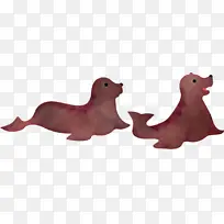 动物塑像玩具海豹加利福尼亚海狮