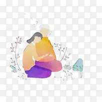 水彩画 油漆 湿墨