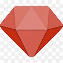 红色 折纸 三角形