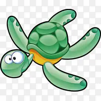绿色 卡通 海龟