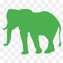 大象 绿色 印度大象