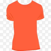 服装 橙色 运动衫