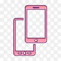 手机图标 工具和用具图标 粉色