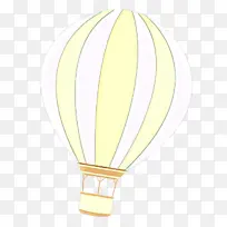 热气球 白色 黄色