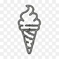 冰淇淋图标 快餐图标 夏季图标