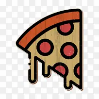 披萨图标 披萨片图标 派对和庆祝图标