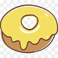 甜甜圈 面部表情 黄色