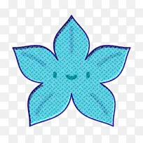 花朵图标 热带图标 蓝色
