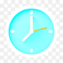 时钟图标 用户界面图标 蓝色