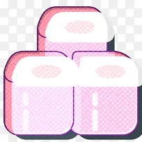 美食套装图标 寿司图标 粉色