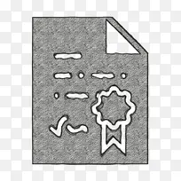 基本编辑图标 合同图标 文凭图标