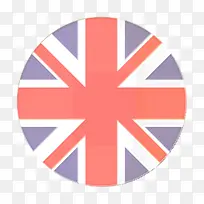 旗帜图标 英国图标 橙色