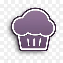 蛋糕图标 食物图标 紫色