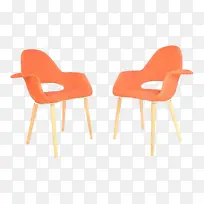橙色 椅子 家具