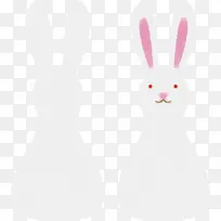 白色 兔子 兔子和野兔