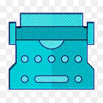 打字机图标 商务和办公图标 纸张图标
