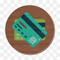 信用卡图标 购物者图标 商业和金融图标