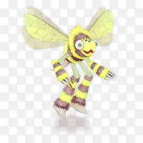 蜜蜂 黄色 翅膀