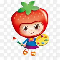 草莓 卡通 水果