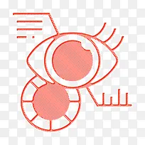 眼睛扫描图标 眼睛图标 人工智能图标
