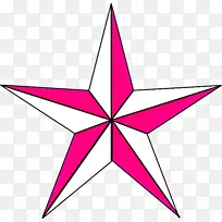 粉色 对称 星形
