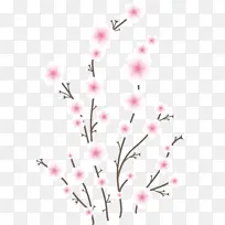花 粉红色 树枝
