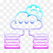 云存储图标 数据库管理图标 服务器图标