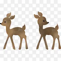 动物塑像 鹿 玩具