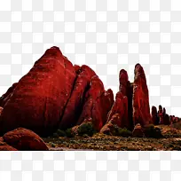 岩石 自然景观 红色