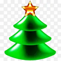 绿色 圣诞树 圣诞装饰