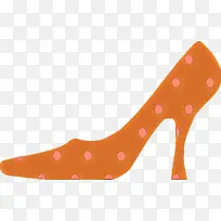 鞋类 橙色 高跟鞋